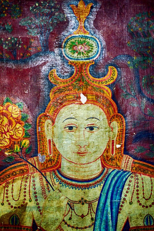 Buddhist monastery, Mulkirigala, Sri Lanka stock photo