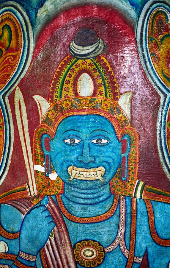 Buddhist monastery, Mulkirigala, Sri Lanka stock photography