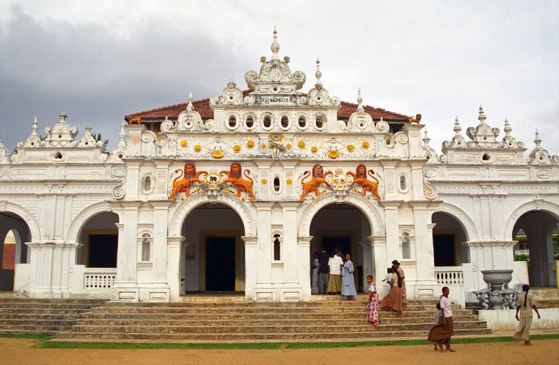 Buddhist monastery, Weherehena, Sri Lanka royalty free stock photo