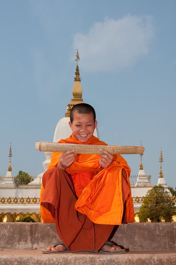 Buddhist monk in Laos