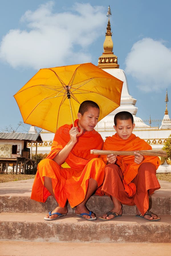 Buddhist monk in Laos