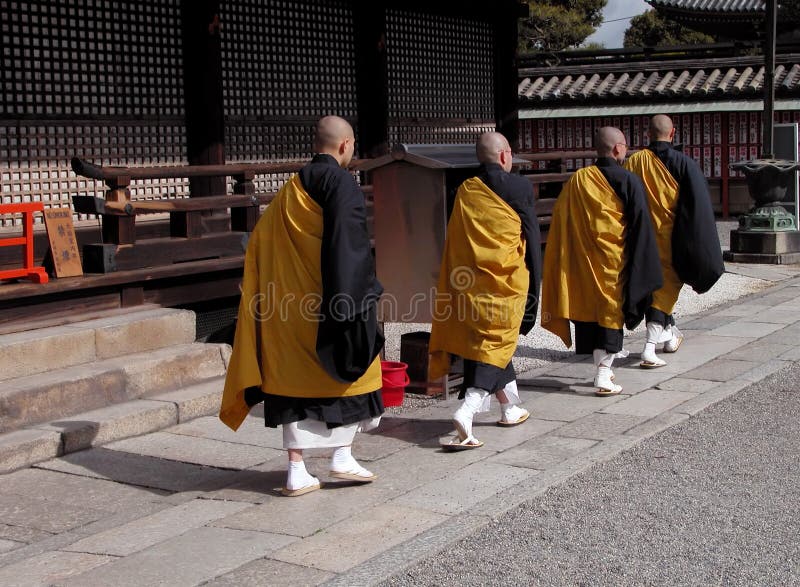 Buddhist monks group