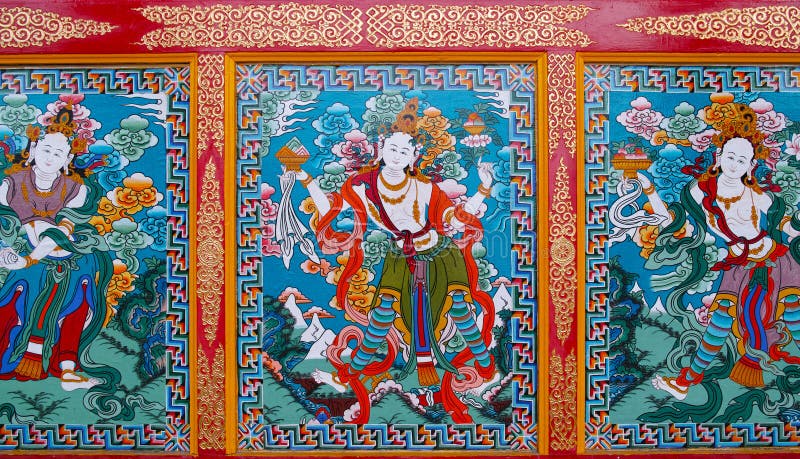 Buddhist murals stock photos Buddhist murals stock photos