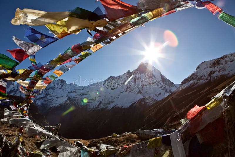 Buddhist prayer flags stock photo Buddhist prayer flags stock photo