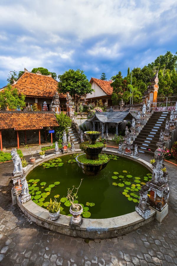 Buddhist Temple  Of Banjar  Island Bali Indonesia Stock 