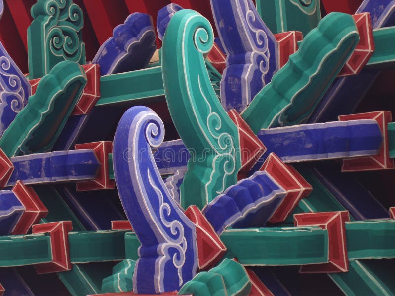 Buddhist Temple Eaves royalty free stock photos