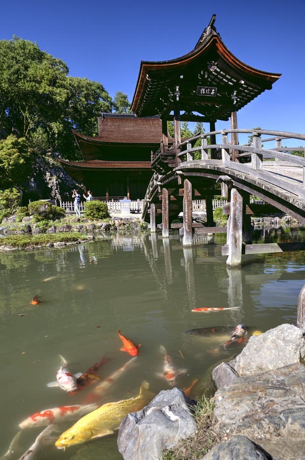 Buddhist temple garden in Tajimi city, Japan royalty free stock photography Buddhist temple garden in Tajimi city, Japan royalty free stock photography