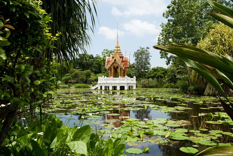 Buddhist temple in the lake