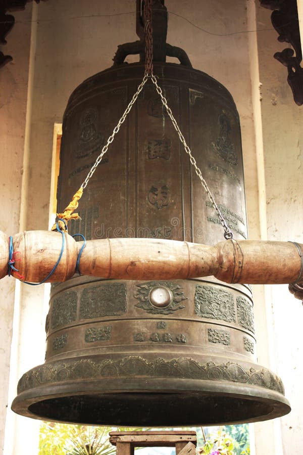 Ancient Bell. Copper Bell. Buddhist Tools are Often Used when Praying