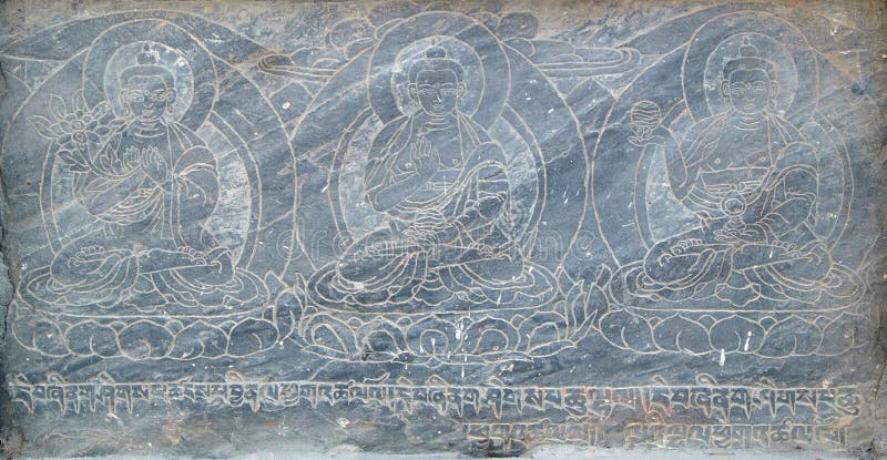 Buddhistic stone pictures royalty free stock image Buddhistic stone pictures royalty free stock image