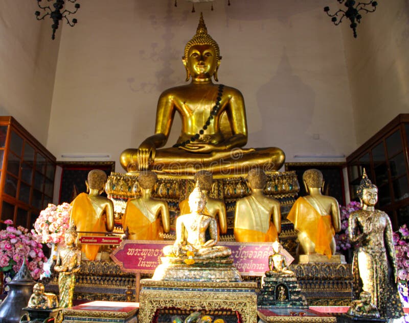 Buddhistischer Tempel in Bangkok, Thailand stockfotografie Buddhistischer Tempel in Bangkok, Thailand stockfotografie