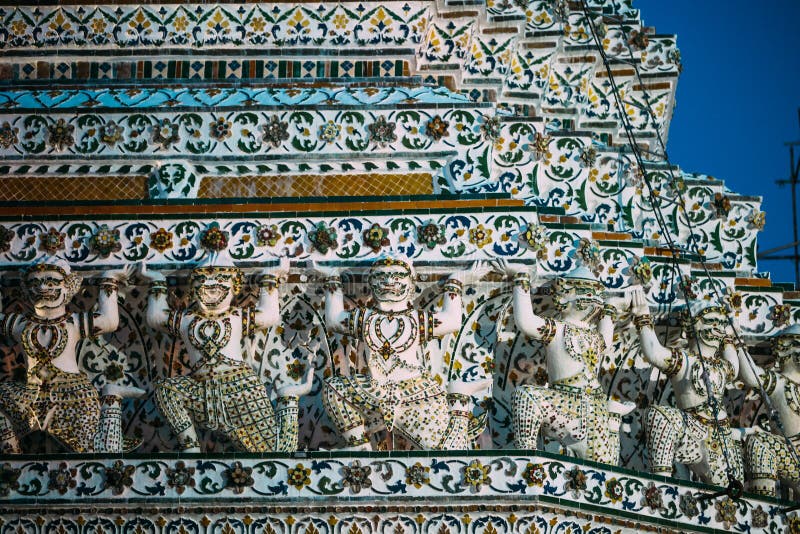 Buddhistischer Tempel Wat Arun in Bangkok, Thailand stockbilder Buddhistischer Tempel Wat Arun in Bangkok, Thailand stockbilder