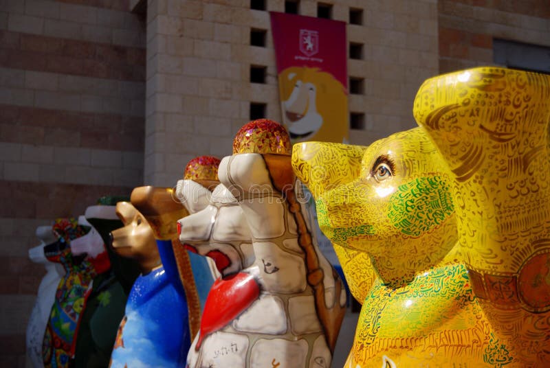 Buddy Bears Unido En Jerusalén Israel Imagen editorial Imagen de