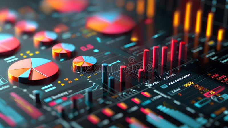 Budget analysis spreadsheet vector illustration