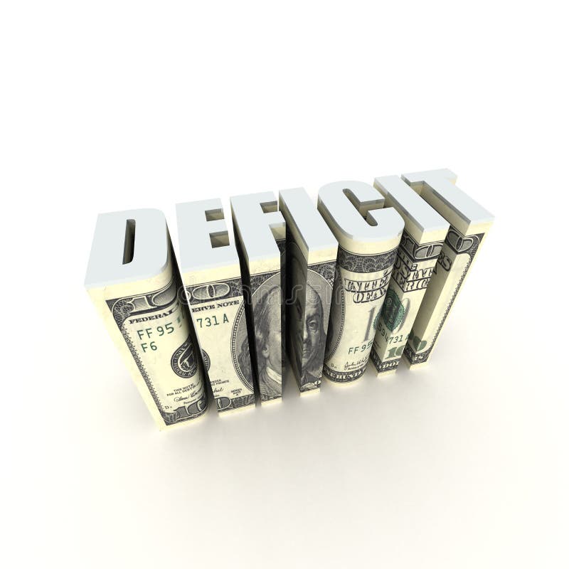 Budget Deficit vector illustration