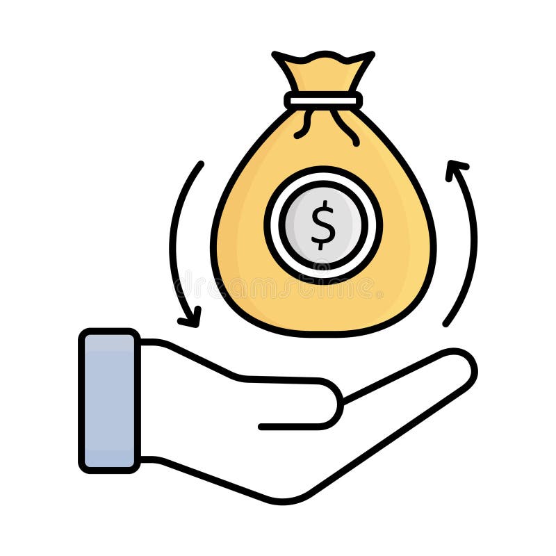 Budget fill inside vector icon which can easily modify or edit vector illustration