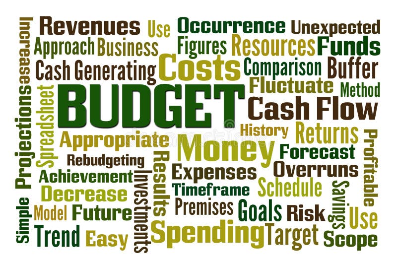 budgeter stock illustrationer budgeter stock illustrationer