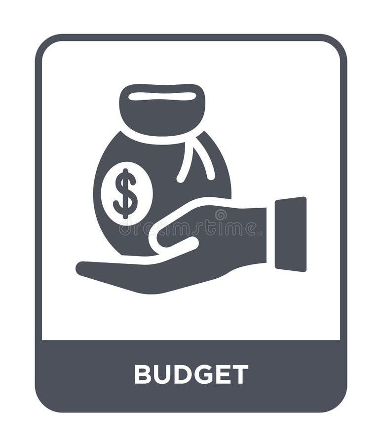 budgetsymbol i moderiktig designstil budgetera symbolen som isoleras på vit bakgrund enkelt och modernt plant symbol för budgetve vektor illustrationer budgetsymbol i moderiktig designstil budgetera symbolen som isoleras på vit bakgrund enkelt och modernt plant symbol för budgetve vektor illustrationer
