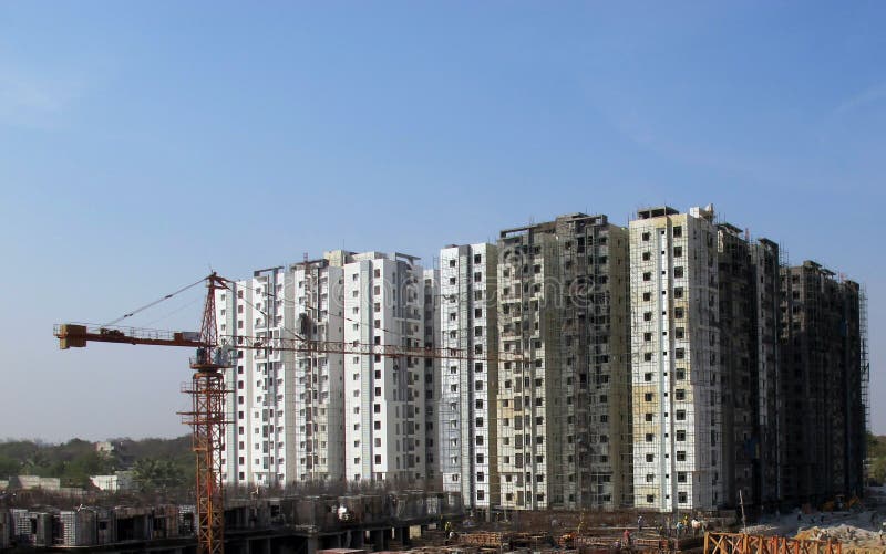 Budowa w Hyderabad India zdjęcia stock Budowa w Hyderabad India zdjęcia stock