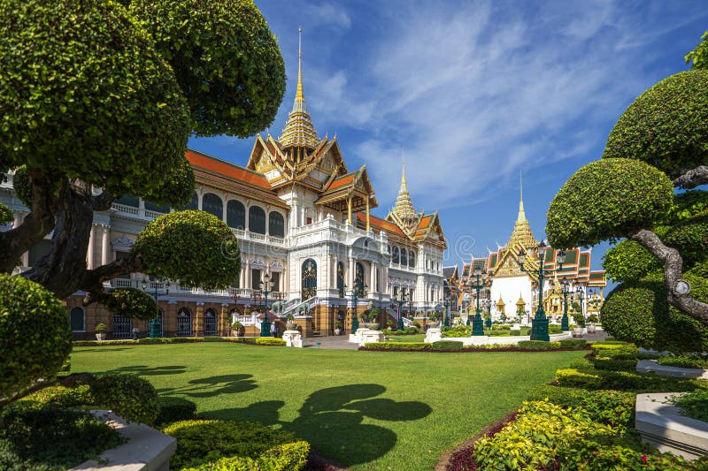 Budynek chakkri maha prasat w tajlandii - grand Palace i wat phra kaew. Miejsce docelowe podróży w bangkok city chakkri maha prasat building w tajlandii grand Palace i wat phra kaew w bangkok thlandia