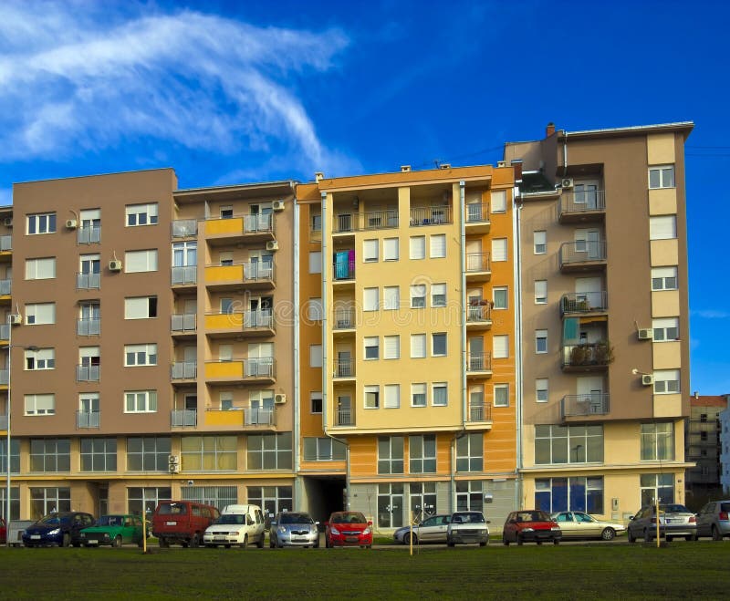 Blok mieszkalny zdjęcia royalty free