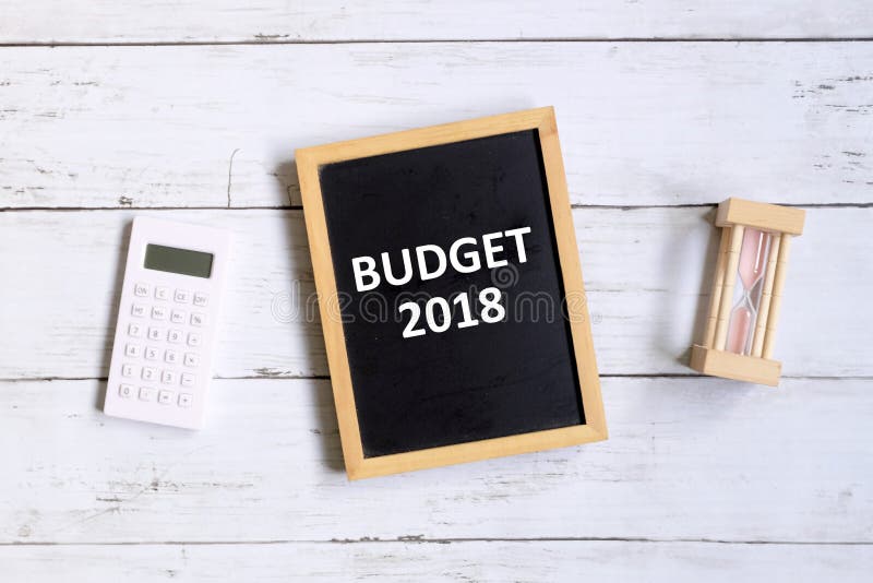 Budżet 2018 fotografia stock Budżet 2018 fotografia stock