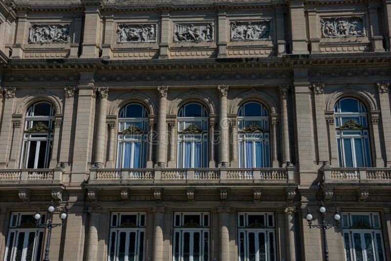 The Colombus Theater from Lavalle Square Teatro Colon stock photos The Colombus Theater from Lavalle Square Teatro Colon stock photos