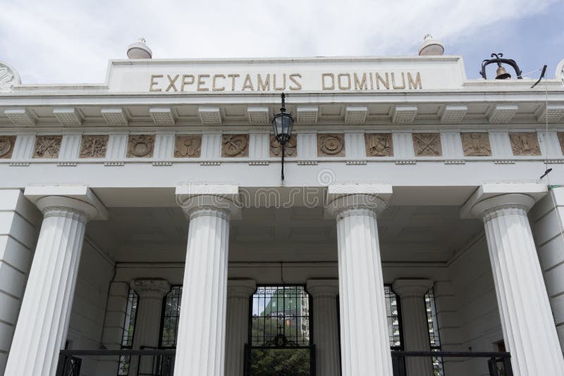 BUENOS AIRES, JANUARY 30, 2016 - La Recoleta Cemetery, located in the Recoleta neighborhood of Buenos Aires, Argentina stock image BUENOS AIRES, JANUARY 30, 2016 - La Recoleta Cemetery, located in the Recoleta neighborhood of Buenos Aires, Argentina stock image