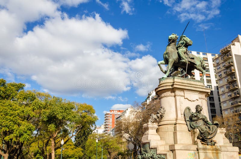 Buenos Aires Statue stock image. Image of statue, monument 34130247
