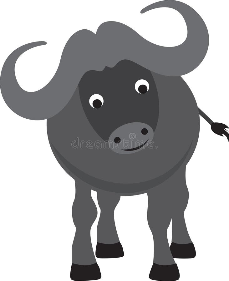 Buffalo cartoon stock vector. Illustration of animal - 15125674
