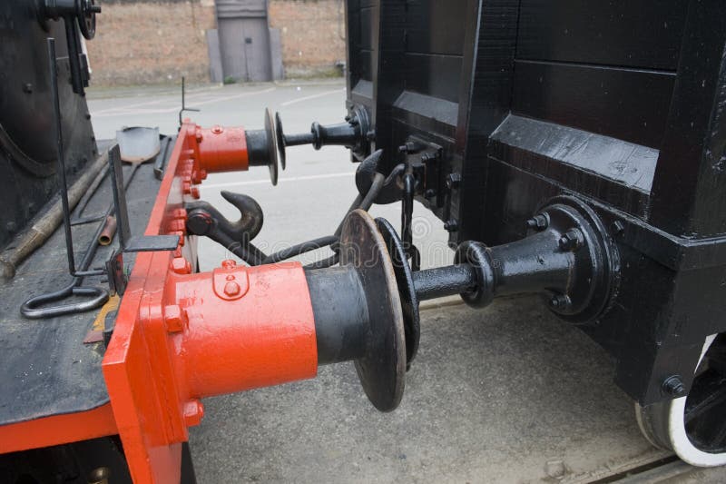 Buffers and chain stock image. Image of connect, piston 30514959