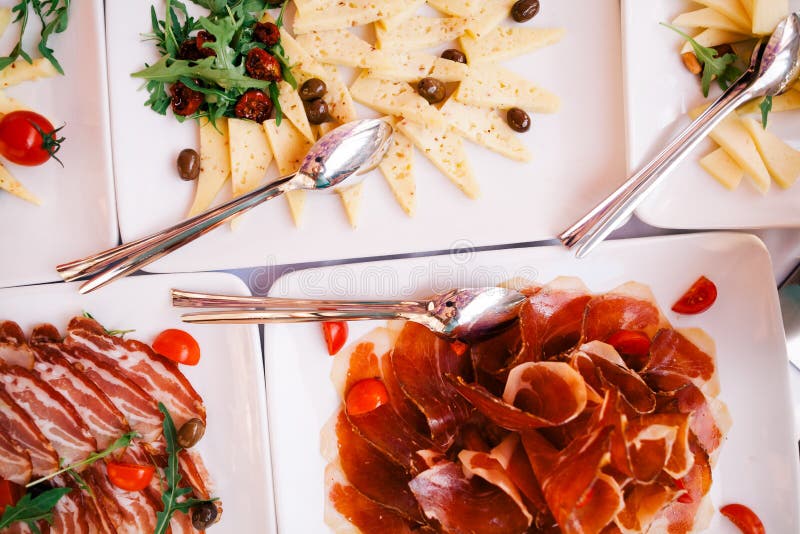 Buffet Appetizers Gourmet Top View Stock Photo Image of lunch