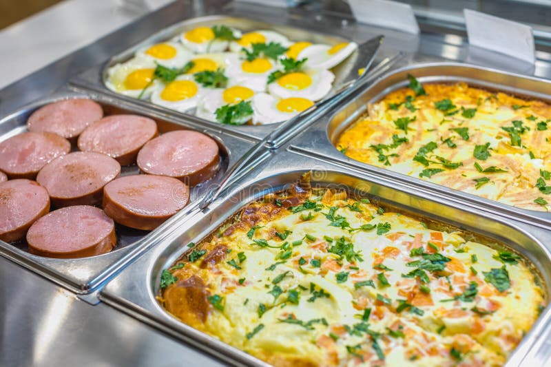 Buffet breakfast set stock image. Image of meal, eggs 111929477