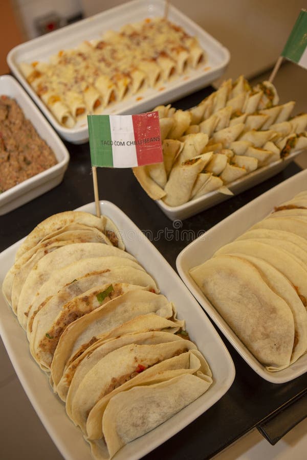 Buffet of Dishes of Mexican Food Stock Photo - Image of cuisine