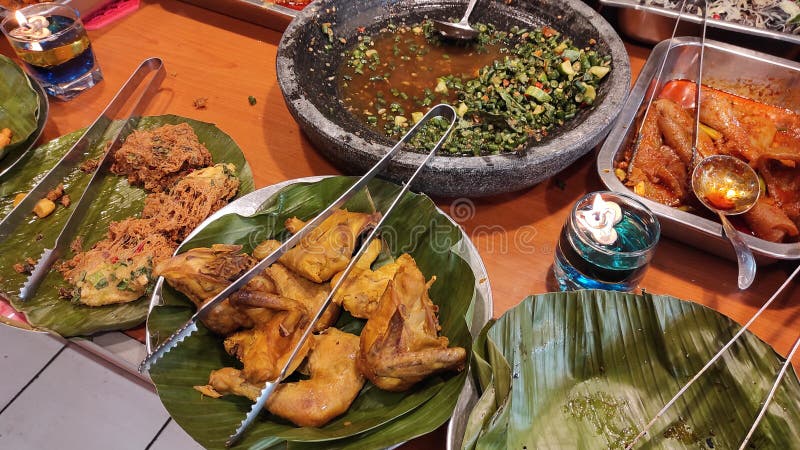 Buffet food - stock photo stock image. Image of sundanese - 260667073