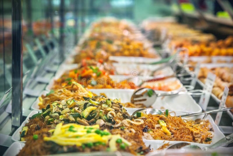 Buffet trays stock photo. Image of groceries, dish, meal 31508546
