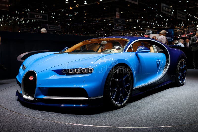 Bugatti Chiron in Geneva royalty free stock photography Bugatti Chiron in Geneva royalty free stock photography