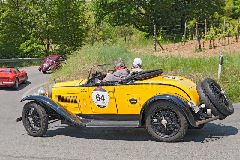 Bugatti T 40 (1930) in Mille Miglia 2014 royalty free stock photography Bugatti T 40 (1930) in Mille Miglia 2014 royalty free stock photography