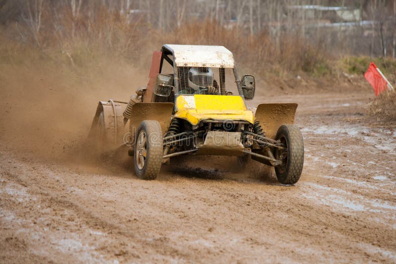 Buggy racing royalty free stock photo