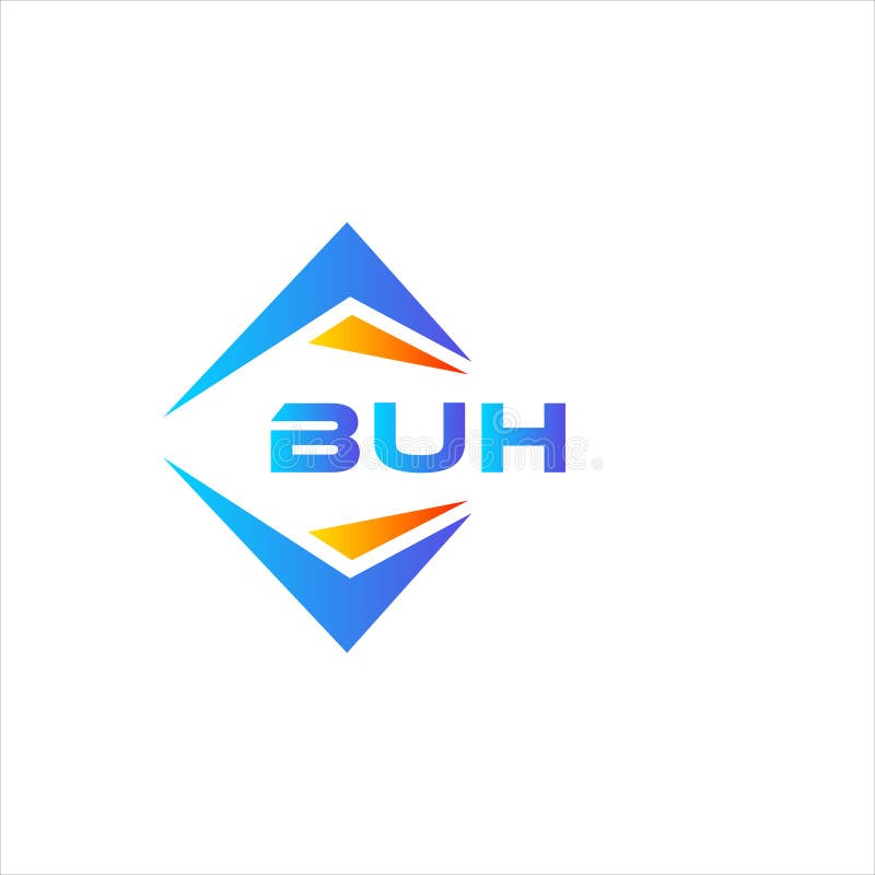 BUH abstract technology logo design on white background. BUH creative vector illustration