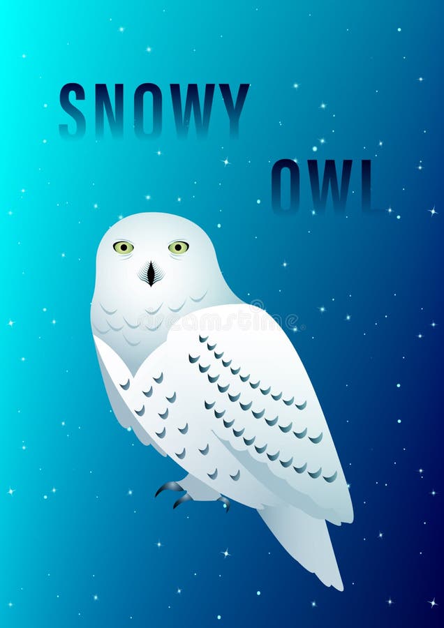 Buho Nevado stock de ilustración Buho Nevado stock de ilustración