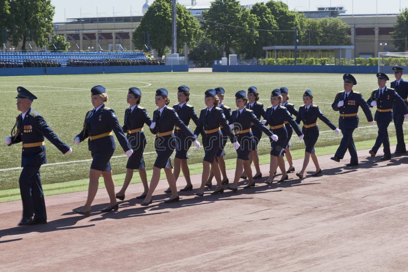 Build female lieutenants 305 issue Military space Academy named after Alexander Fedorovich Mozhaysky