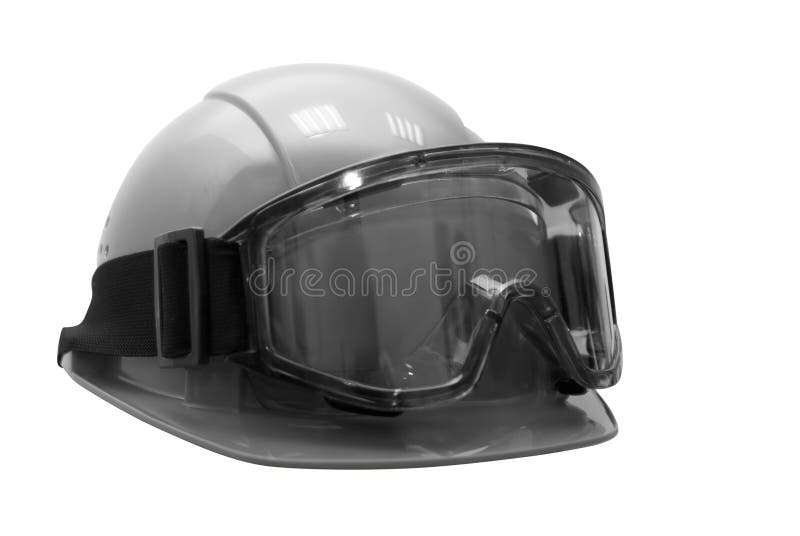 Build Helmet with Goggles on Stock Photo Image of mask, hardhat 7948370
