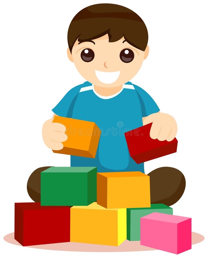 Building Blocks stock illustration. Illustration of preschool - 7168505