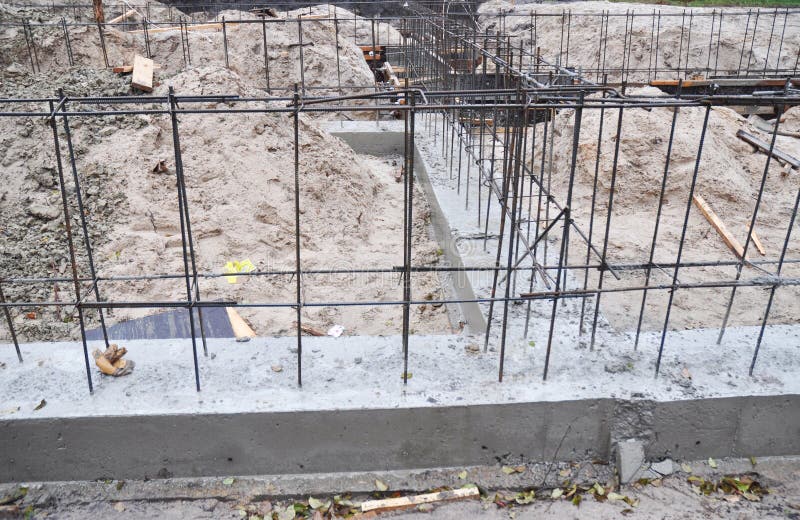 Building the Brick House Concrete Foundation with a Rigid Structure of