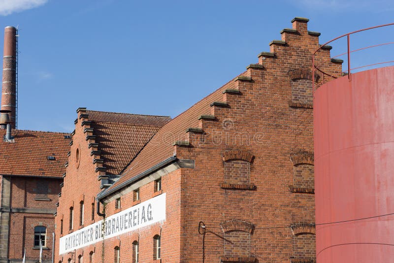 Building with brick masonry - historical brewery stock photo Building with brick masonry - historical brewery stock photo