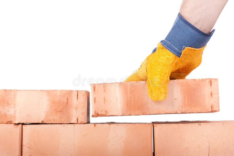 Building brick wall royalty free stock photos