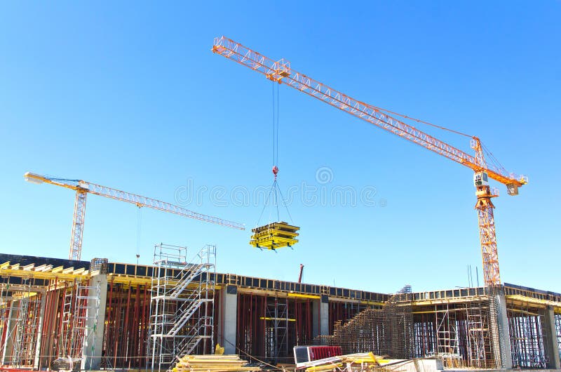 Building construction stock photography