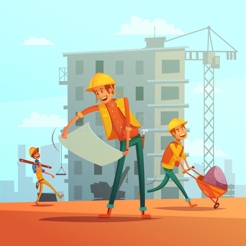 Building And Construction  Industry Illustration