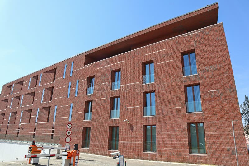 Building of the court house stock photo
